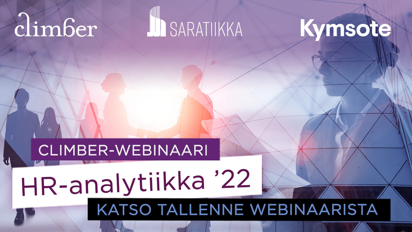 Climber-webinaari: HR-analytiikka ’22 Climber-webinaari: HR-analytiikka ’22