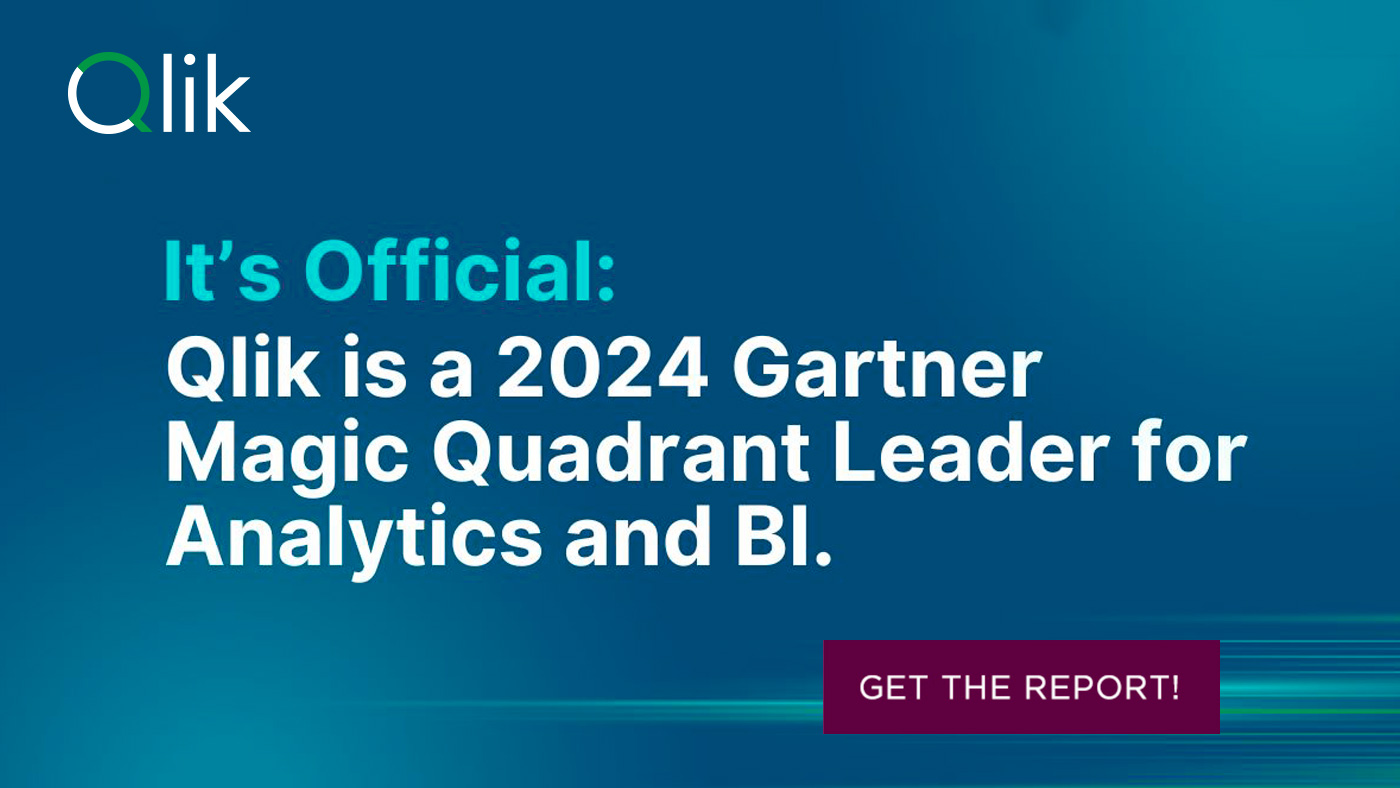 Qlik a Leader in the 2024 Gartner Magic Quadrant for Analytics & BI
